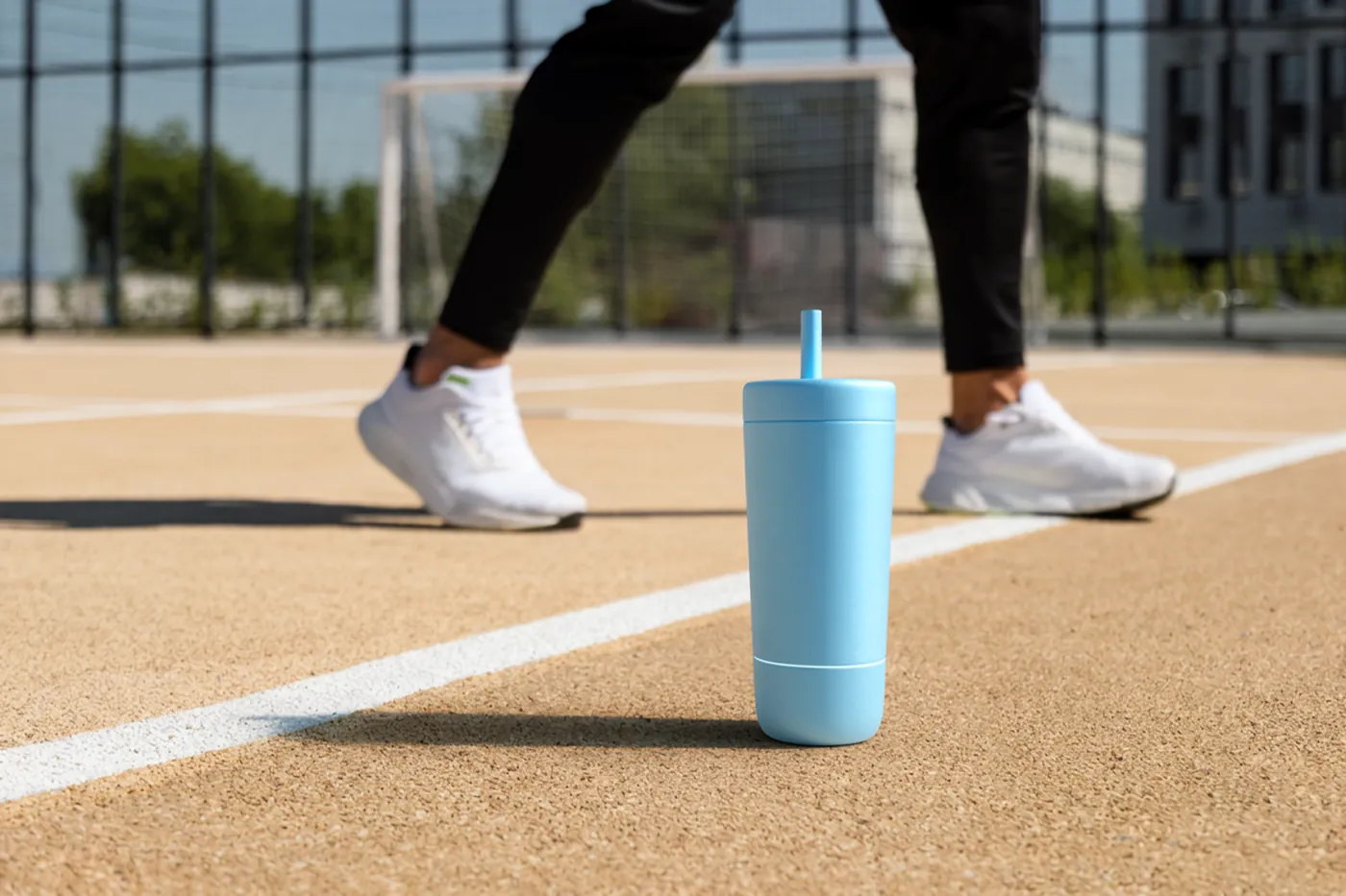 Quantum Bottle trackside during a training session